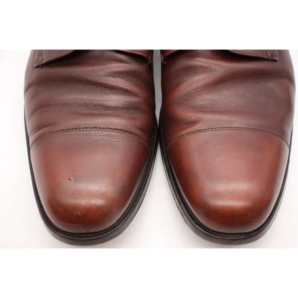 Prada Shoes Men's UK Size 8.5 2E Brown Leather Derby Cap Toe Lace-Up - Picture 12 of 12
